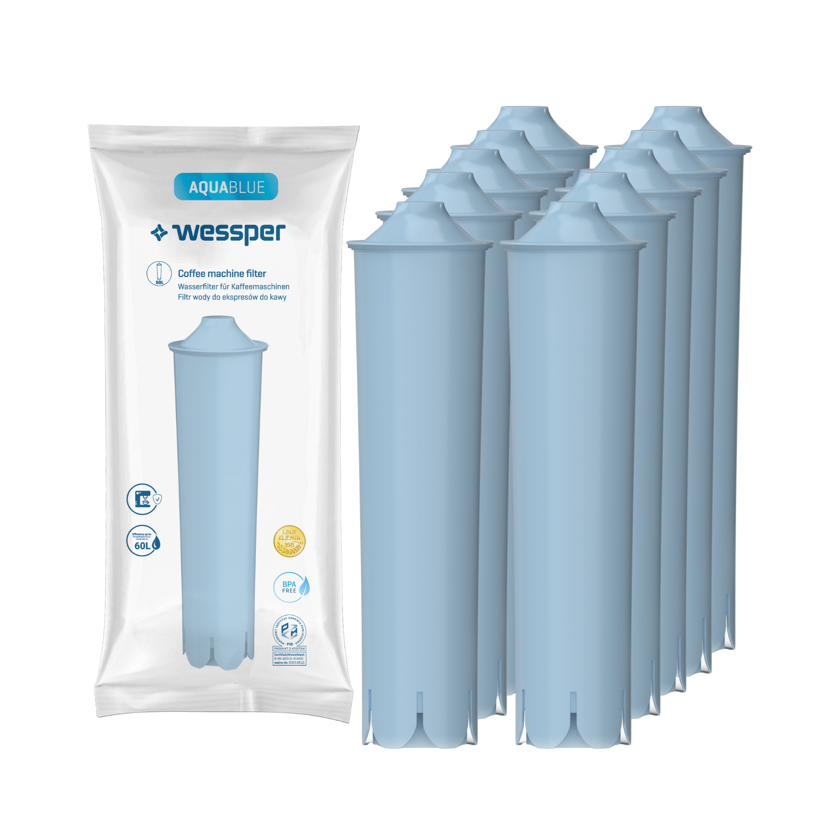Wasserfilter Wessper AquaBlue für Jura Kaffeemaschinen